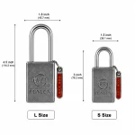 Kun Lun Magnetic Padlock size