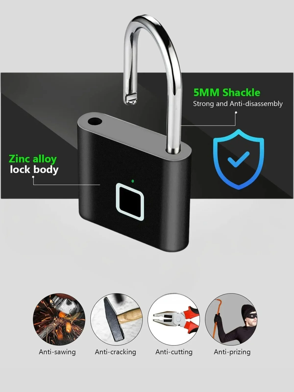 Smart Fingerprint Padlock