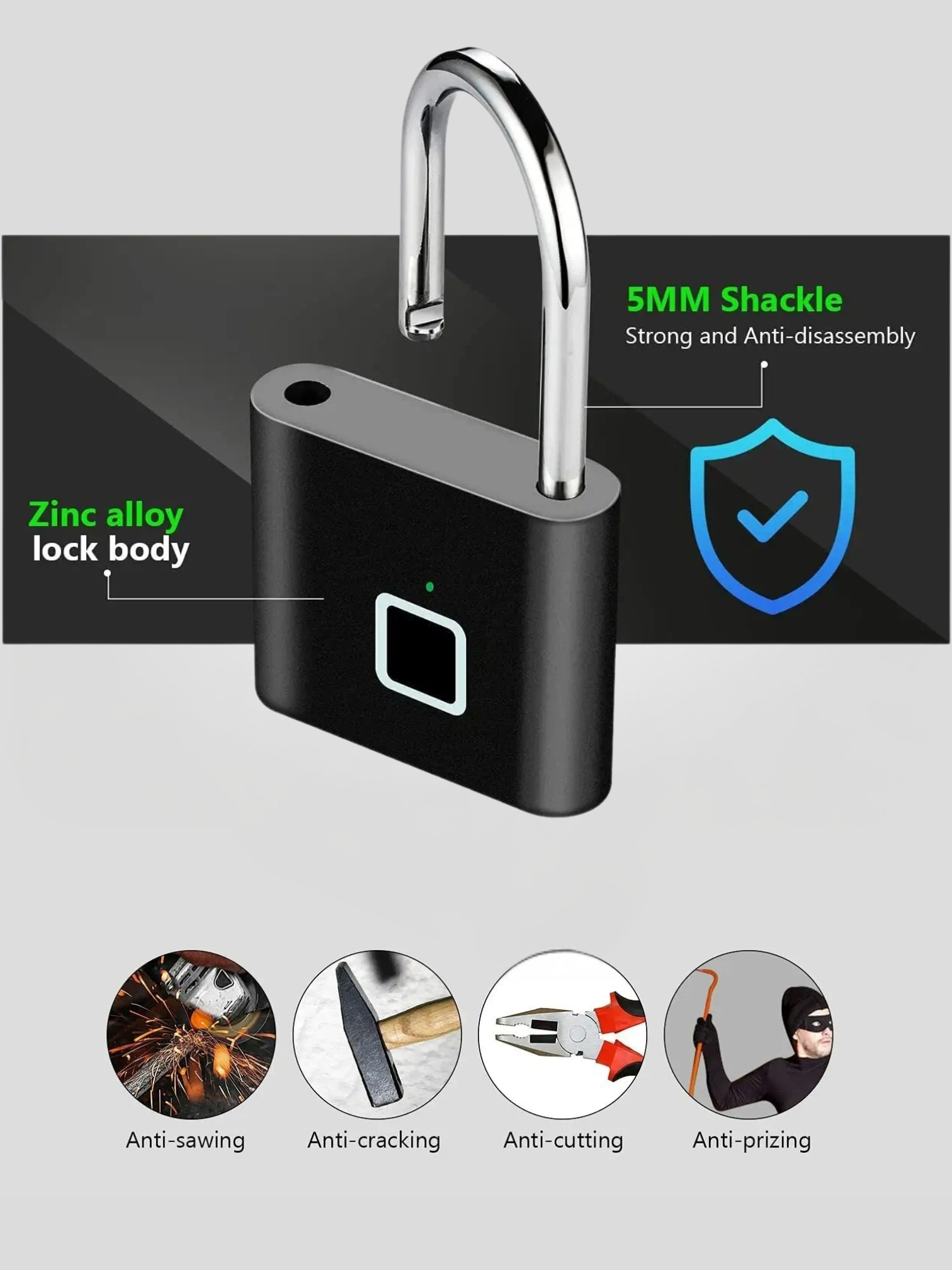Smart Fingerprint Padlock